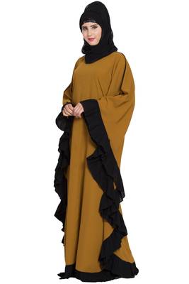 Gold Plain Nida Abaya 3