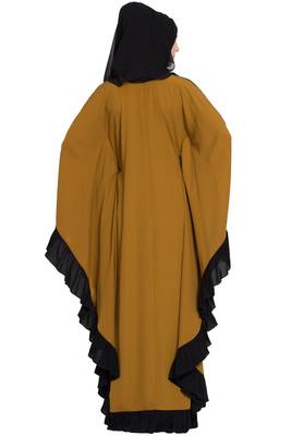 Gold Plain Nida Abaya 4