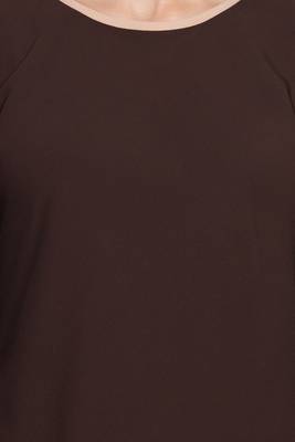 Brown Plain Nida Abaya 5