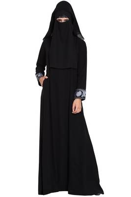 Black Plain kashibo Burka 3