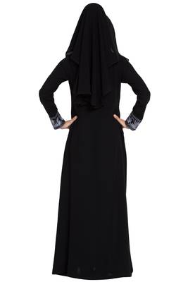 Black Plain kashibo Burka 4
