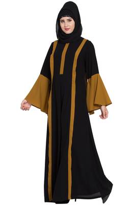 Black Plain kashibo Abaya 2