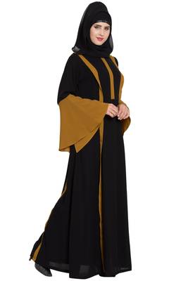 Black Plain kashibo Abaya 3