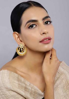 Kundan And Gold Chandbali 1