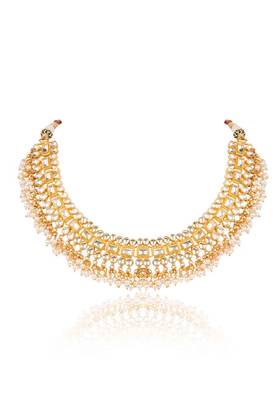 Kundan And Pearls Choker Necklace 2