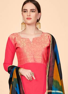 Light-Pink Zari Banarasi Salwar 2