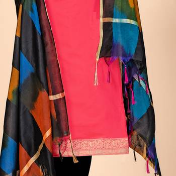 Light-Pink Zari Banarasi Salwar 3