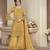 Yellow Embroidered Net Salwar