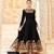 Black Embroidered Georgette Salwar