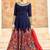 Blue Embroidered Silk Blend Salwar