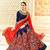 Blue Embroidered Silk Blend Salwar