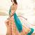 Peach Embroidered Net Salwar