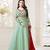 Green Embroidered Georgette Salwar