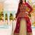 Maroon Embroidered Silk Blend Salwar