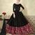 Black Embroidered Satin Salwar