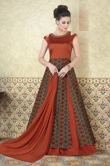 Green Embroidered Silk Blend Salwar