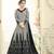 Grey Embroidered Silk Blend Salwar