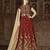 Maroon Embroidered Silk Blend Salwar