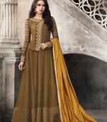 Green Embroidered Satin Salwar