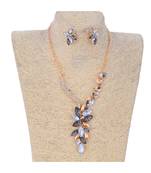 Silver Black Golden Unique Combination Designer Necklace