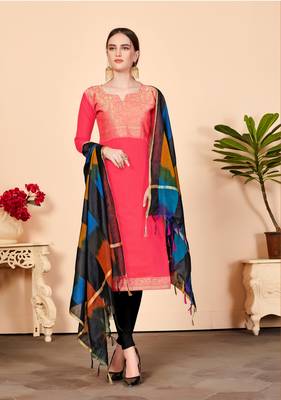 Light-Pink Zari Banarasi Salwar 1