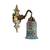Multi Color Mosaic Glass Metal Fitting Sconces Wall 2 Light Mount Wall Light Indoor Decoration