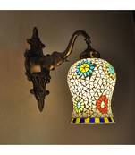 Indian Mosaic Glass Designer Metal Fitting Wall Sconces Lighting Indoor Outdoor Decorations