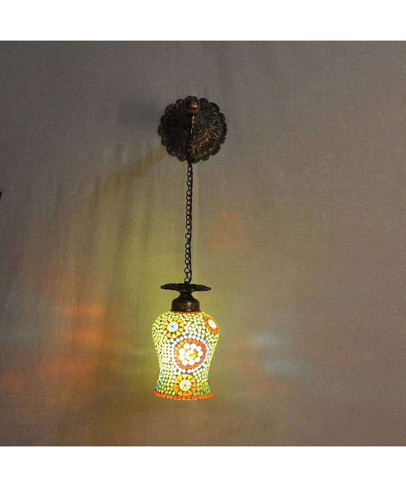 Wall Hanging Decorations Mosaic Glass Wall Light Fixture LAL HAVELI