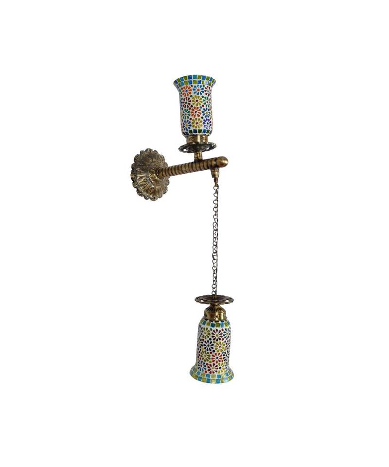 Green Wall Light Fixture Retro Metal Fitting Wall Mounted Lamp