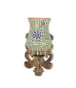 Metal Brass Polish Finish Fitting Mosaic Glass Wall Light Sconces Wall Decorations