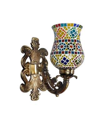 Multicolor Mosaic Glass Wall Up Light Lamp for Home Living Room Office 2