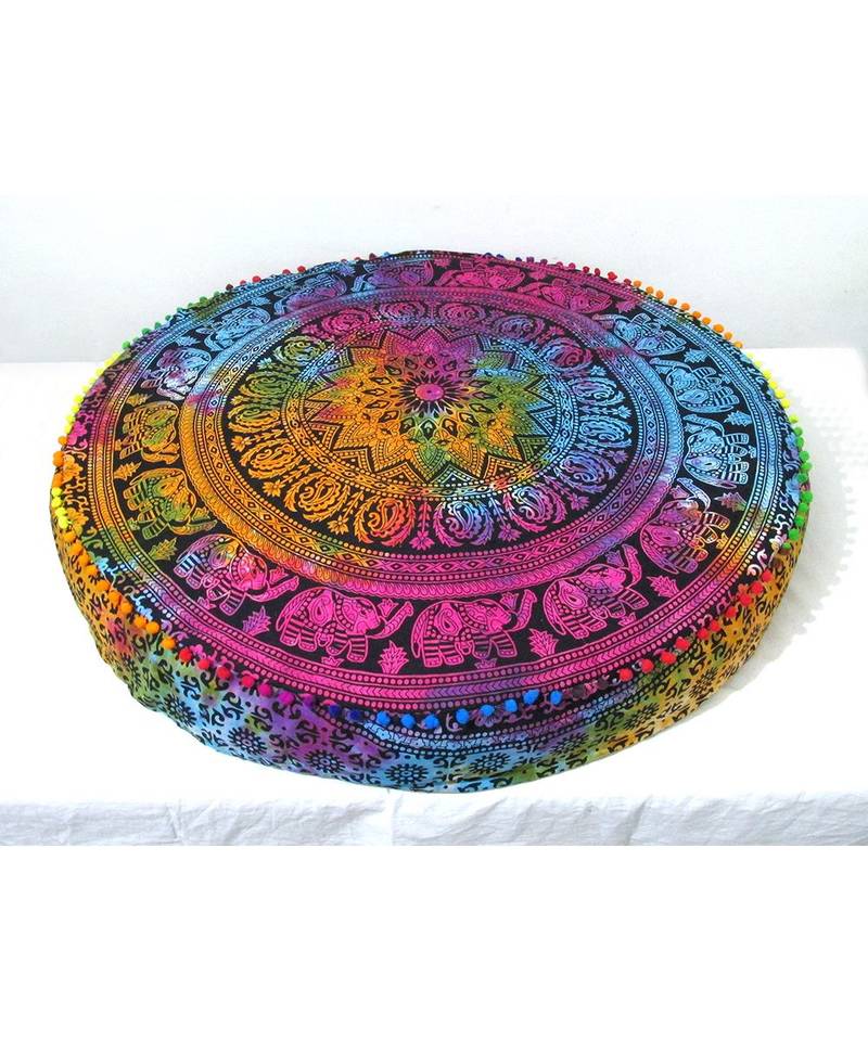 35 Large Round Floor Pillow Indian Shaolin Mandala Throw Cushion