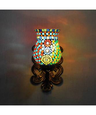Multicolor Mosaic Glass Wall Up Light Lamp for Bedside Lamp/Stair Lamp/Wall Sconce/Living Room 3