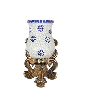Indian Mosaic Glass Metal Fitting Wall Up Light Lamp for Home/Hotel/Corridor Decorate 1