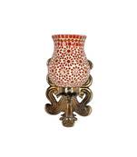 Brass Polish Finish Fitting Vintage Edison Retro White Wall Light Sconce Wall Lamp Fixture