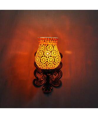 Brass Polish Finish Fitting Vintage Edison Retro White Wall Light Sconce Wall Lamp Fixture 3