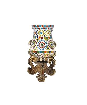 Multicolor Mosaic Glass Wall Up Light Lamp 1