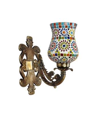 Multicolor Mosaic Glass Wall Up Light Lamp 2