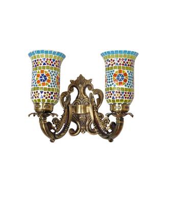 Living Room Mosaic Glass Decorative Wall Up and Down Night Light Lamp Wall Sconce 1