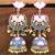 Meenakari Earrings for Grey Dress