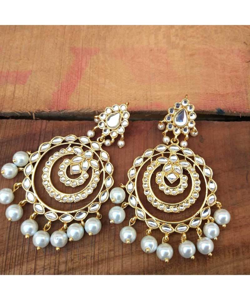 Bollywood Style Kundan Chandbali Earring