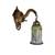 Mosaic Glass Wall Light with Elephant Design Metal Fitting Sconces Wall Decorations for Living Room Home Decor