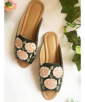 Black Fuax leather Loafers 1