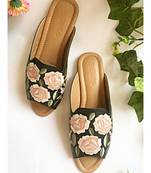 Black Fuax leather Loafers