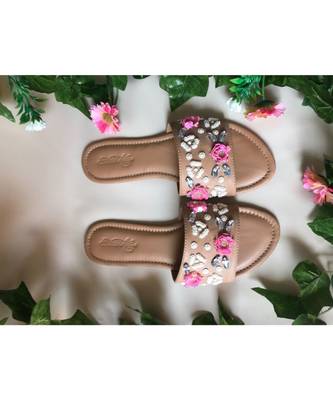 Nude Cherry Blossom Flats 2