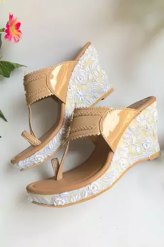 Baroque Patent Wedges