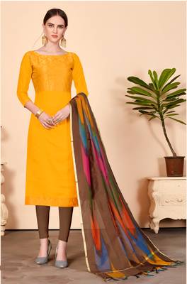 Mustard zari banarasi salwar 1
