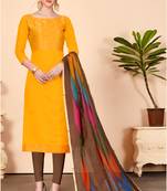 Mustard zari banarasi salwar