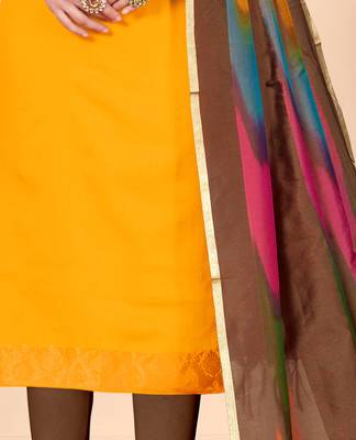Mustard zari banarasi salwar 3