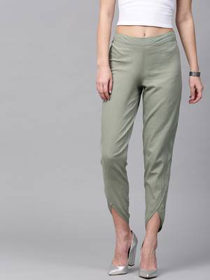 Olive Dhoti Pants 1